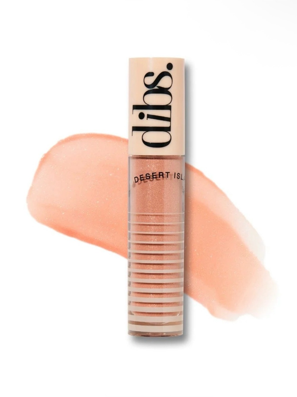 Dibs Go To Glossy Balm Kiss Me Quick- Peachy Nude Shimmer